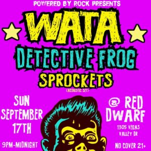Detective Frog WATA show flyer