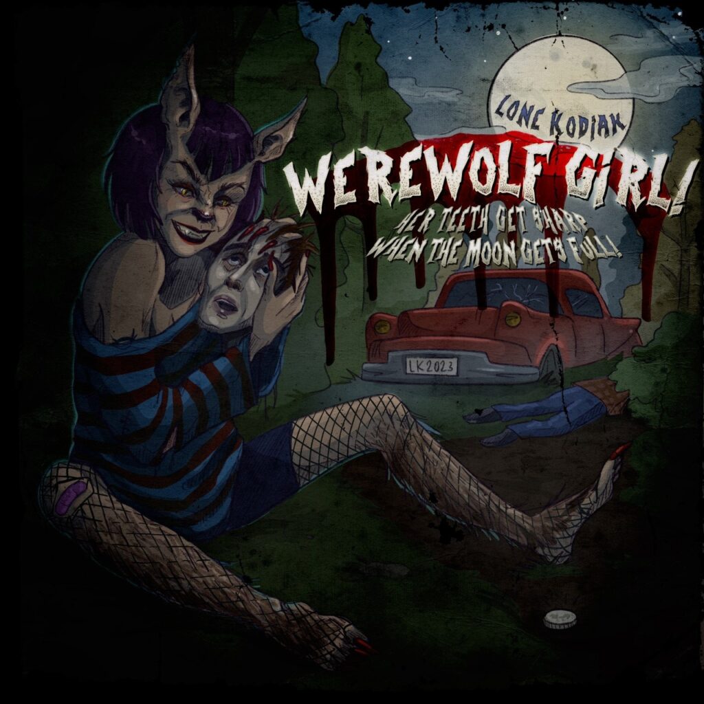 Lone Kodiak "Werewolf Girl" single art